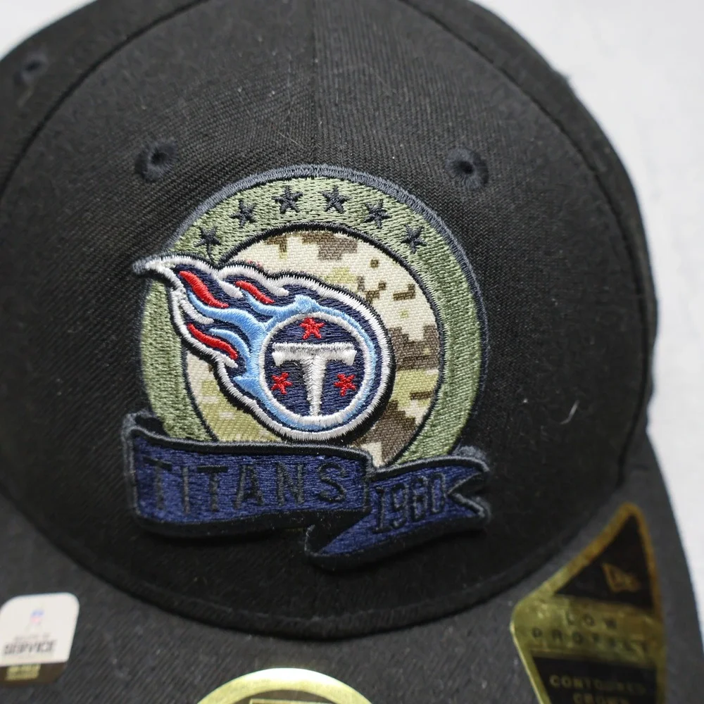 Salute To Service New Era Tennessee Titans Cap Mens 7 1/4 New Era Black Camo NFL